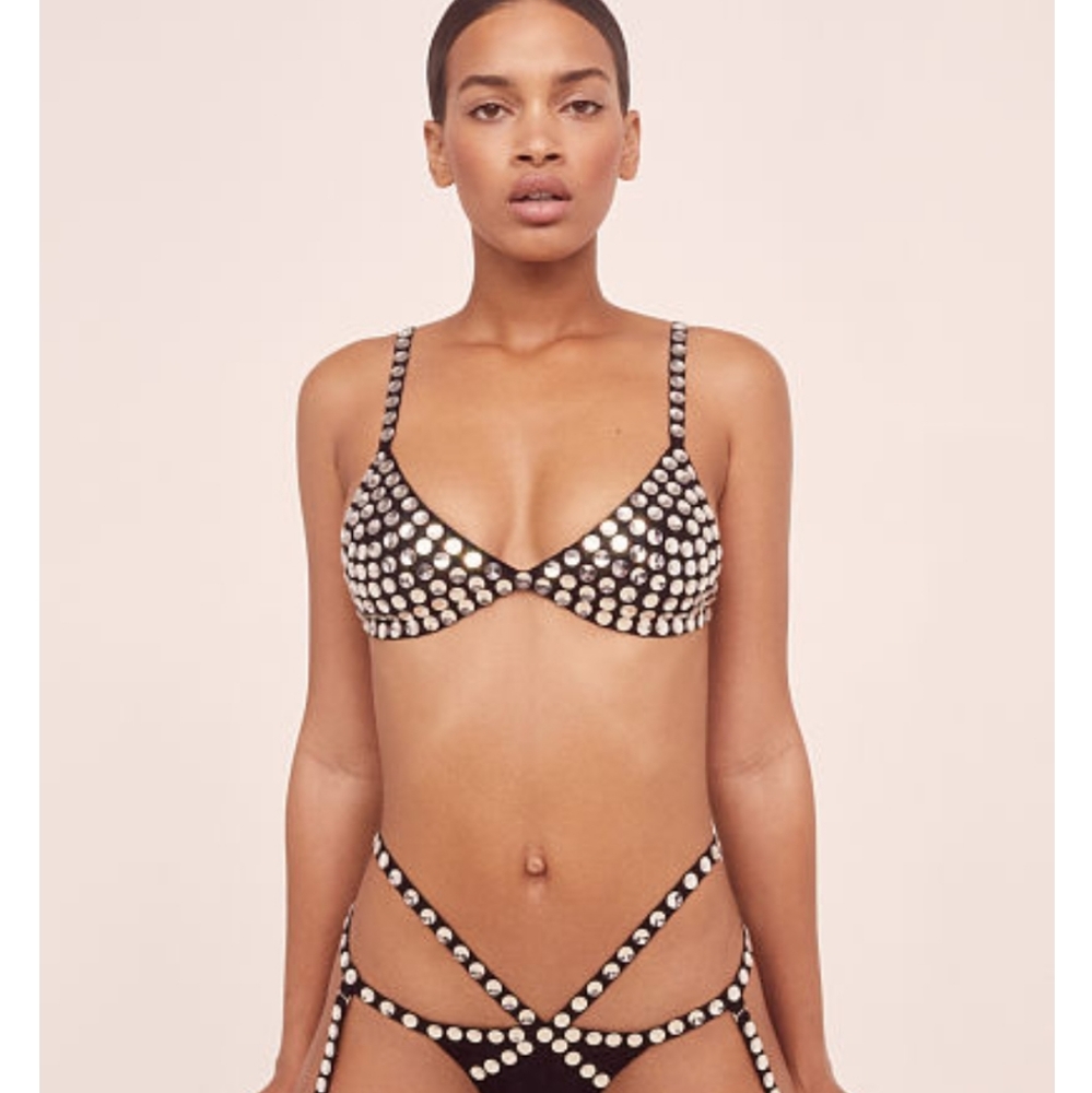 NWT For Love & Lemons Jackpot Bra + Panty